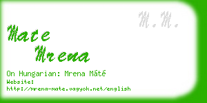 mate mrena business card